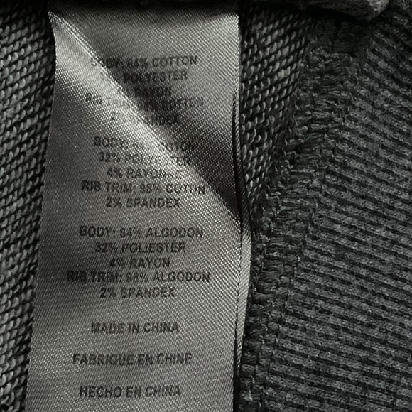 Joe's Collection Women Distressed Sweatshirt Sz S Gray Side Zip Grunge Rebel Y2K - Picture 9 of 10